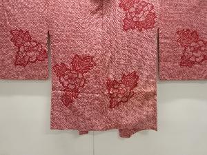 アンティーク　本総絞り牡丹模様絵羽織